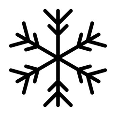 snowflake outline icon