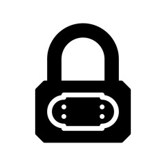 padlock glyph icon