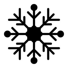 snowflake glyph icon