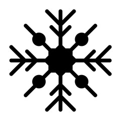 snowflake glyph icon