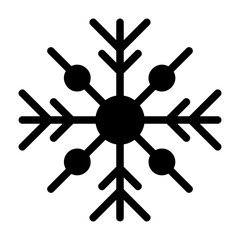 snowflake glyph icon