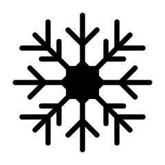 snowflake glyph icon