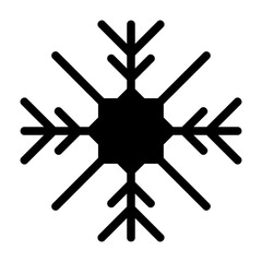 snowflake glyph icon