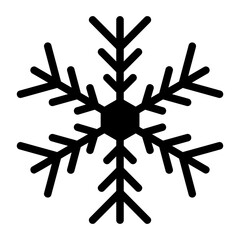snowflake glyph icon