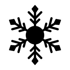 snowflake glyph icon