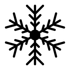 snowflake glyph icon