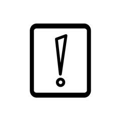 Caution warning signs. Exclamation marks