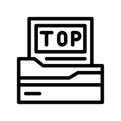 top secret line icon