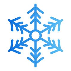 snowflake gradient icon