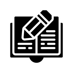 journal book glyph icon