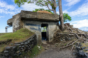 Anoi Itam is a cultural heritage site. Japanese fortress during the reign of Nippon in Indonesia