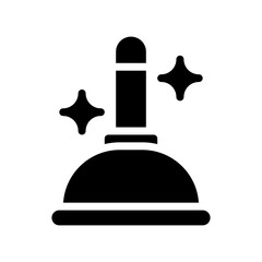 plunger glyph icon