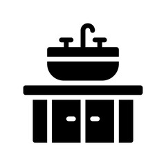 sink glyph icon