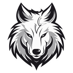 Wolf mascot vector illustration, logo