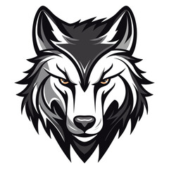 Wolf mascot vector illustration, logo