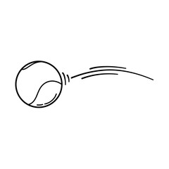 hand drawn doodle sport ball bounce