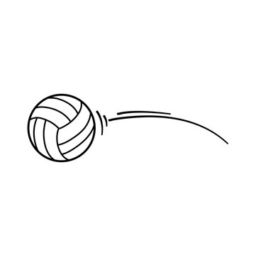 hand drawn doodle sport ball bounce