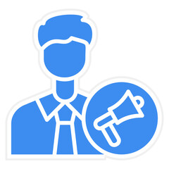 Account Executive Male Icon Style