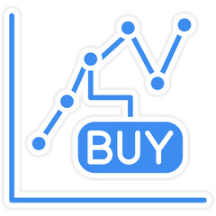 Buy Stocks Icon Style