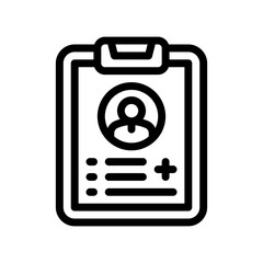 medical checkup line icon