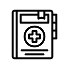 medical file line icon
