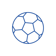 Fototapeta premium Soccer doodle icon. Football goal, award cup, whistle hand drawn line doodle sketch style 