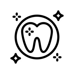tooth line icon