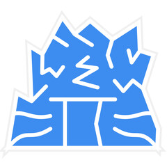 Desert Cave Icon Style