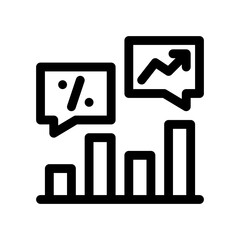 line chart line icon