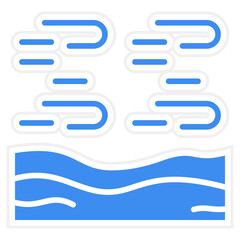 Obraz premium Desert Sandstorm Icon Style