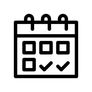 recommend clip art: calendar line icon