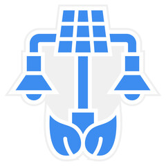 Eco Street Light Icon Style