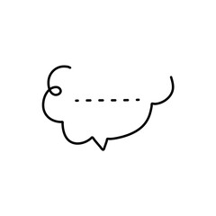 hand drawn speech bubbles