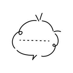 hand drawn speech bubbles