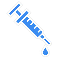 Needle And Syringe Icon Style
