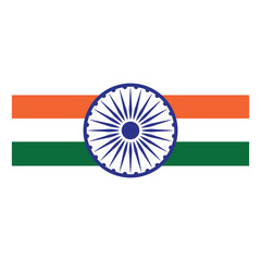 Indian Republic Day Flag Element