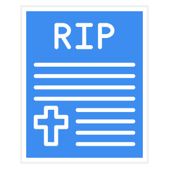 Death Certificate Icon Style