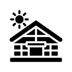 greenhouse glyph icon