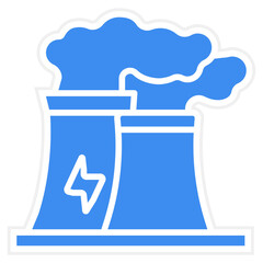 Factory Chimneys Icon Style