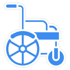 Automatic Wheelchair Icon Style