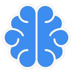 Obraz premium Brain Icon Style