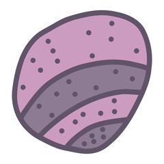 Hand drawn art of seashell. Vector, illustration.