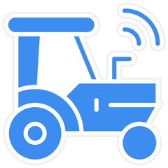 Smart Tractor Icon Style