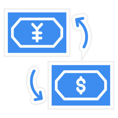 Currency Exchange Icon Style