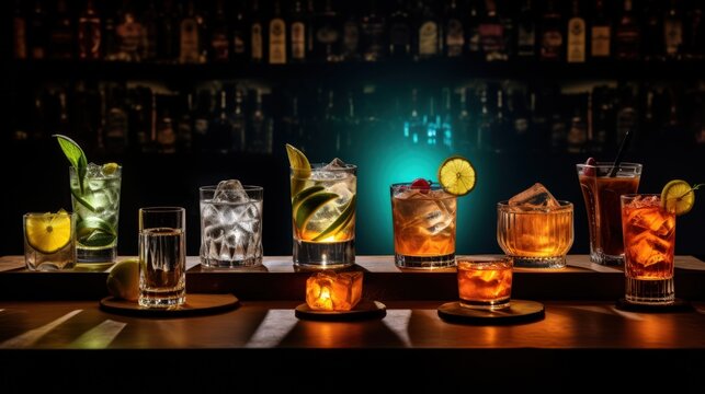 Bartender showcasing their signature cocktail creations on a stylish cocktail menu board.