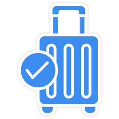 Checked Baggage Icon Style