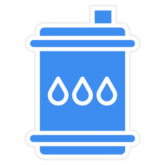 Oil Barrell Icon Style