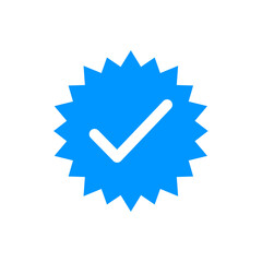 Verified badge profile vector 