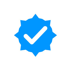 Verified badge profile vector 