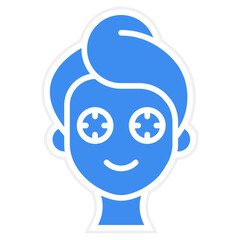 Spa Eye Treatment Icon Style